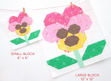 Pansy Quilt Block Pattern