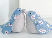 Small Textile Birds Pattern