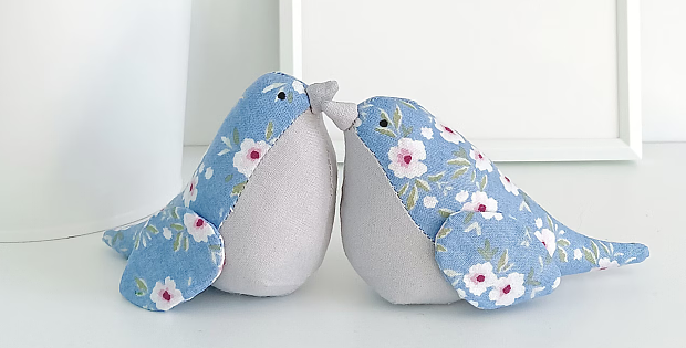 Small Textile Birds Pattern