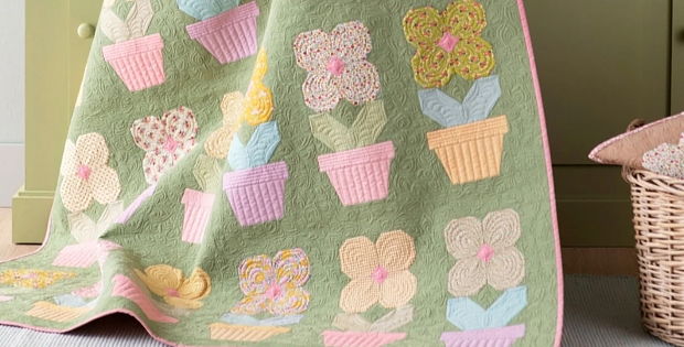 Potted Flowers Quilt Pattern