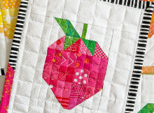 Patchwork Strawberry Mini Quilt Pattern