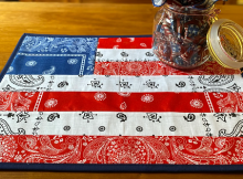 How to Sew a Patriotic Placemat with Bandanas