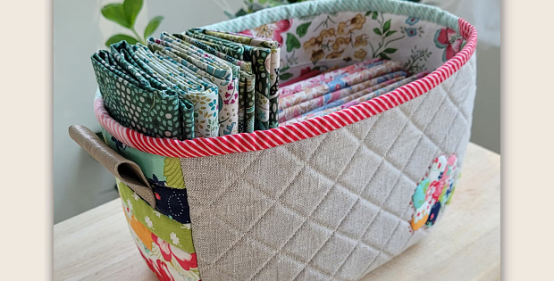 Patchwork Sewing Basket Pattern