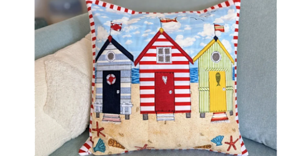 Beach Huts Cushion Cover and Mini Quilt Pattern