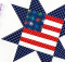 Patriotic Sawtooth Star Quilt Block