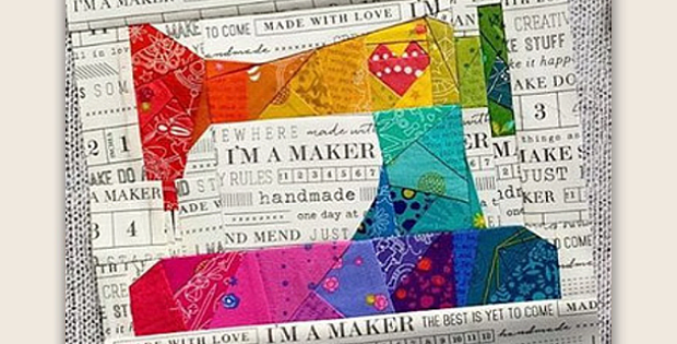 I Heart Sewing Vintage Machine Quilt Block Pattern