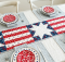 Patriotic Stars and Stripes Quilted Table Runner Pattern