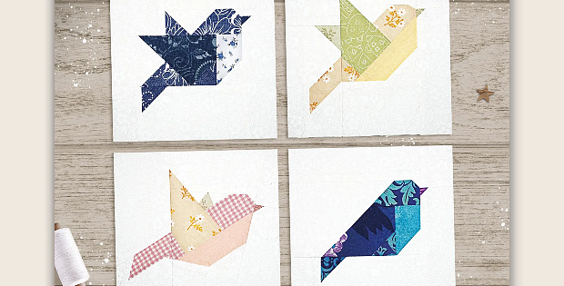 Little Birds Quilt Blocks Pattern