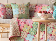 Wallflower Quilt and Pillows Pattern