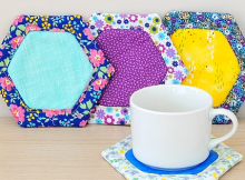 Hexagon Fabric Coasters