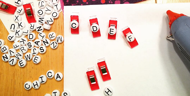 Organize Quilt Pieces with DIY Clips