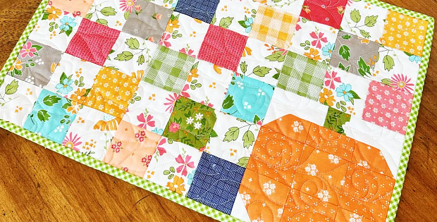 Pumpkin + Leaf Placemats Pattern