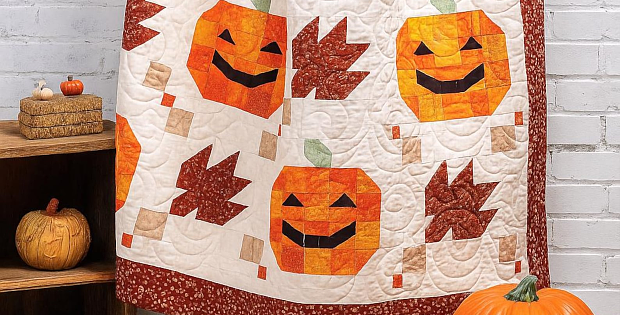 Falling Jacks Pumpkin Quilt Pattern
