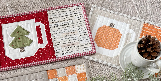 Pattern: Holiday Latte Mug Rugs Pattern