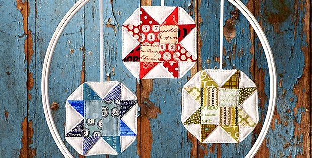 Patchwork Christmas Decorations Tutorial
