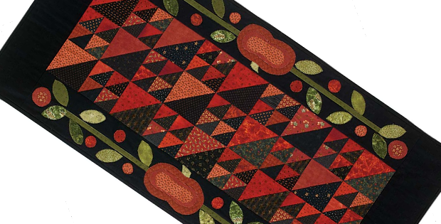 Autumn Ensemble Quilt, Table Runner and Pillow Pattern