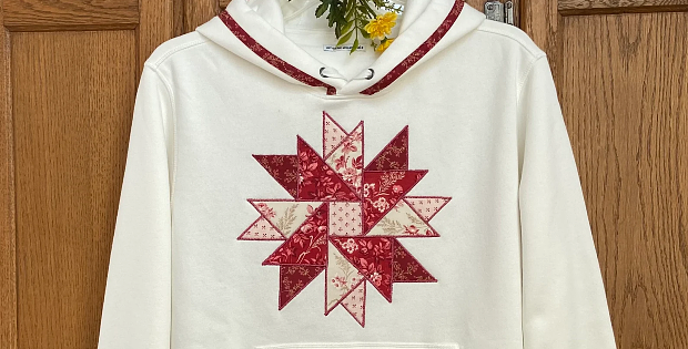 Charming Applique Double Aster Block Pattern