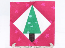 Tree in a Square Quilt Block Pattern