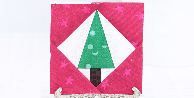 Tree in a Square Quilt Block Pattern