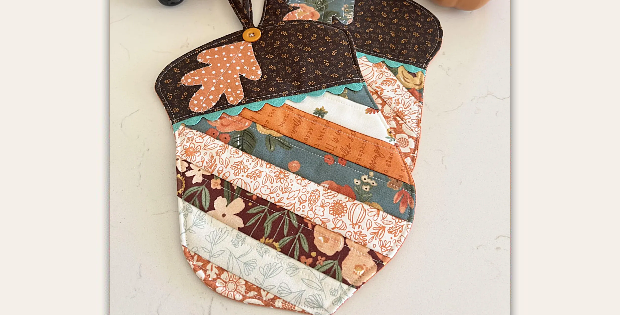 Acorn Scrappy Hot Pad Pattern