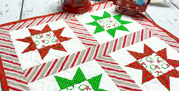 Christmas Stars Mini Quilt Pattern