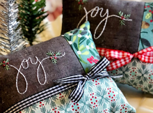 Christmas Joy Mini Pillow Pattern
