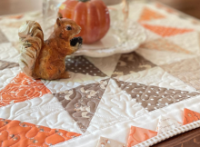 Pinwheels and Prairie Points Table Topper Pattern