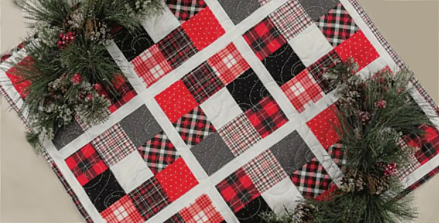 Scrappy Plaid Table Topper Pattern