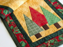 Christmas Trees Table Runner Pattern