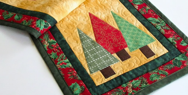 Christmas Trees Table Runner Pattern