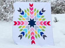 Chevron Snowflake Quilt Pattern