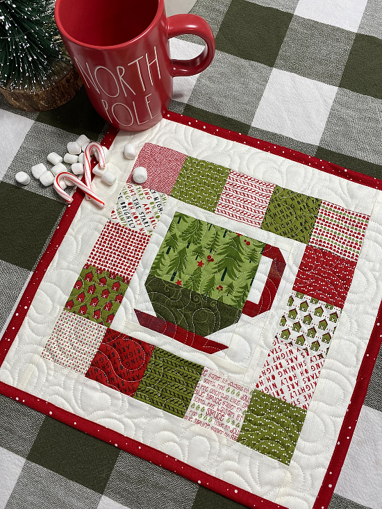 M is for Mug Quilt Pattern