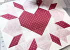 Rose Heart Quilt Block Pattern