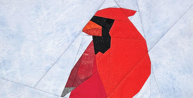 Cardinal Quilt Block Pattern