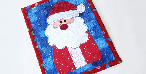 Quilted Santa Claus Trivet Pattern