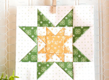 Star in a Star Quilt Block Pattern