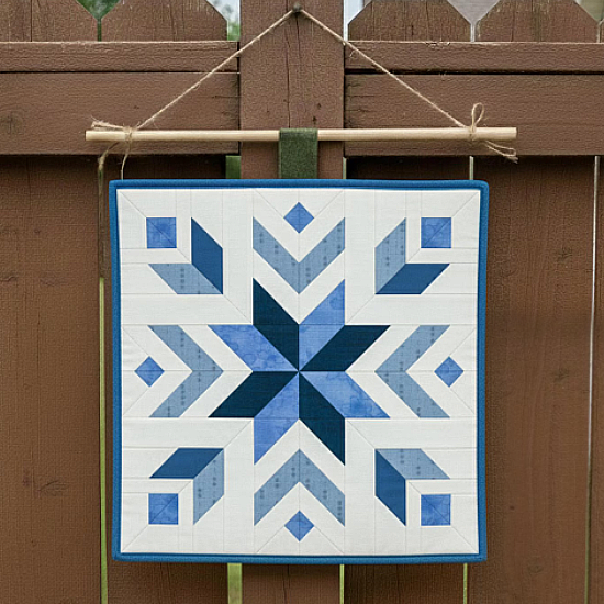 Snowflake Star Quilt Block Pattern