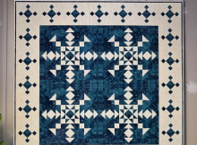 Quilty Snowflakes Mini Quilt
