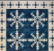 Quilty Snowflakes Mini Quilt