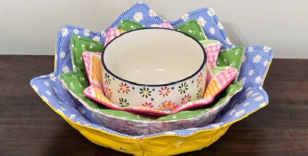 Flower Bowl Cozy Tutorial
