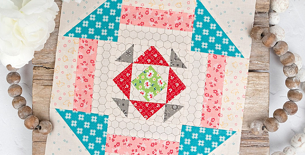 Four Corners Quilt Block Pattern