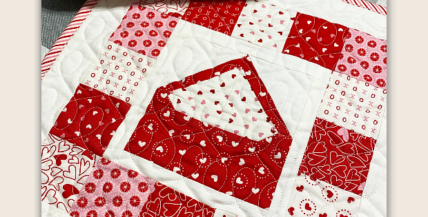 E is for Envelope Quilt Pattern
