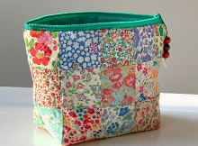 Patchwork Zip Pouch Sewing Pattern