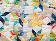 Scrappy Stars Throw Quilt Pattern