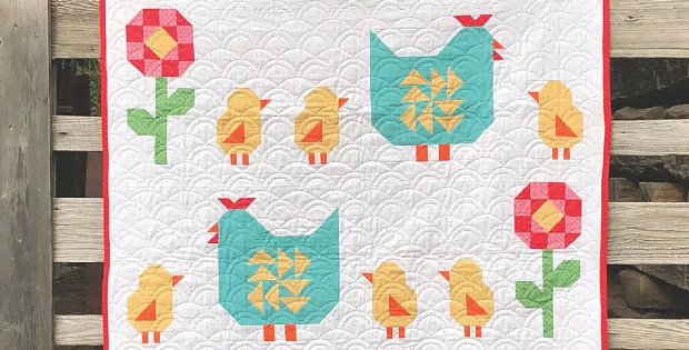 Chicks in a Row Quilt Pattern