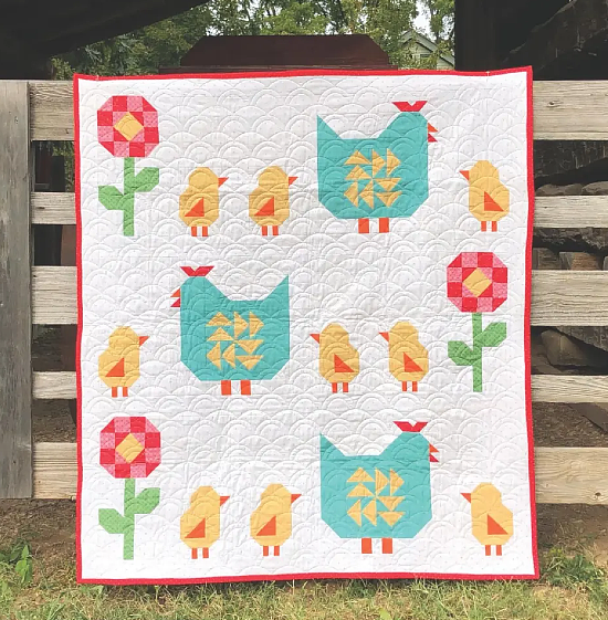 Chicks in a Row Quilt Pattern