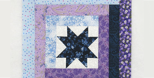 Starshine Log Cabin Block Pattern