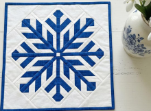 Snowflake Quilt Block Pattern