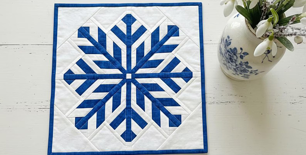 Snowflake Quilt Block Pattern