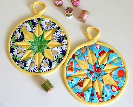 Folded Star Potholder Tutorial